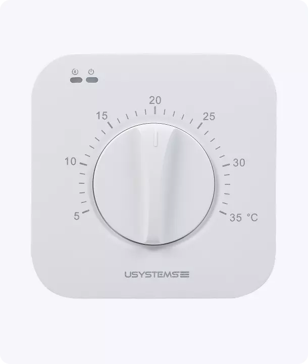 TW-3 230В | Простой проводной термостат с поворотным регулятором &mdash; без сложных настроек